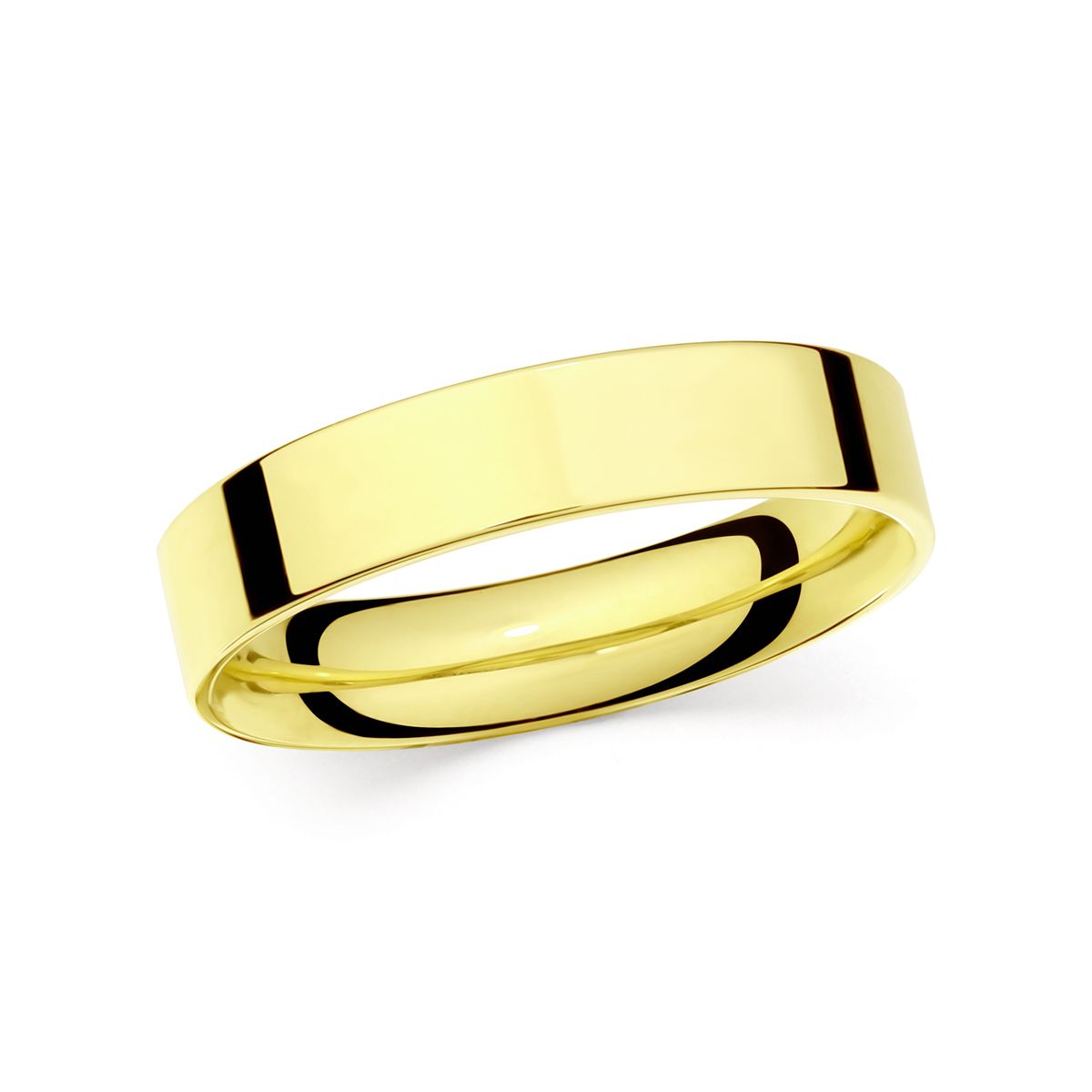 Wedding Ring V623 14K Yellow Gold 4.5 mm Width & 1.6 mm Thick