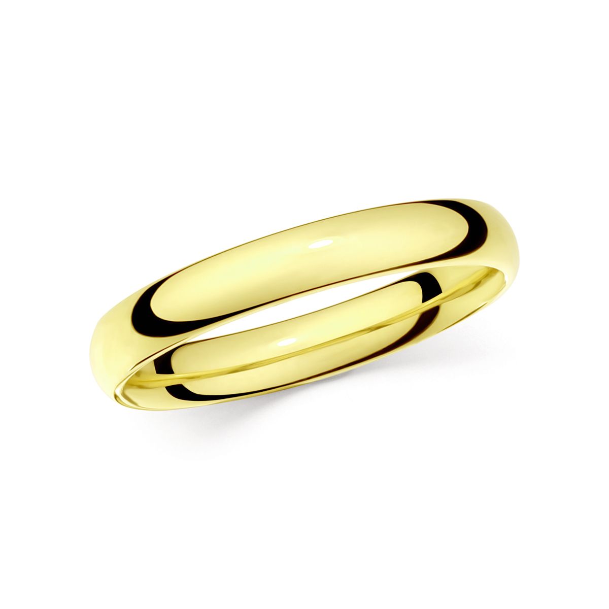 Wedding Ring V625 14K Yellow Gold 3 mm Width & 1.5 mm Thick