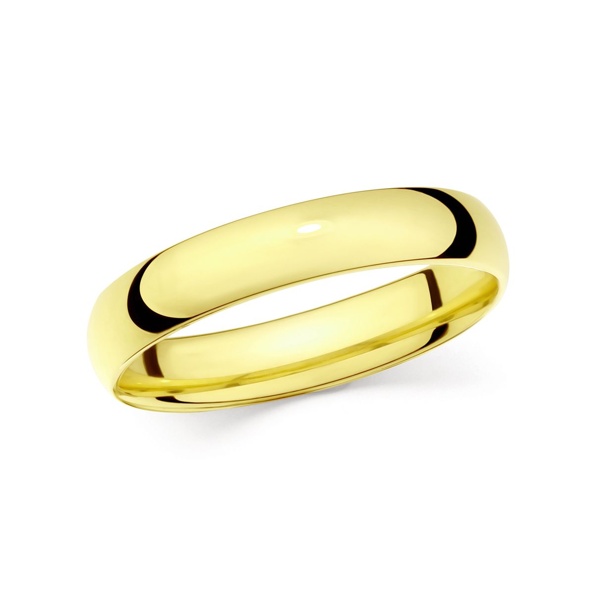 Wedding Ring V625 14K Yellow Gold 4 mm Width & 1.6 mm Thick