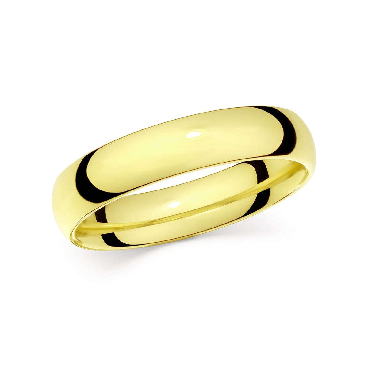 Wedding Ring V625 14K Yellow Gold 4.5 mm Width & 1.5 mm Thick