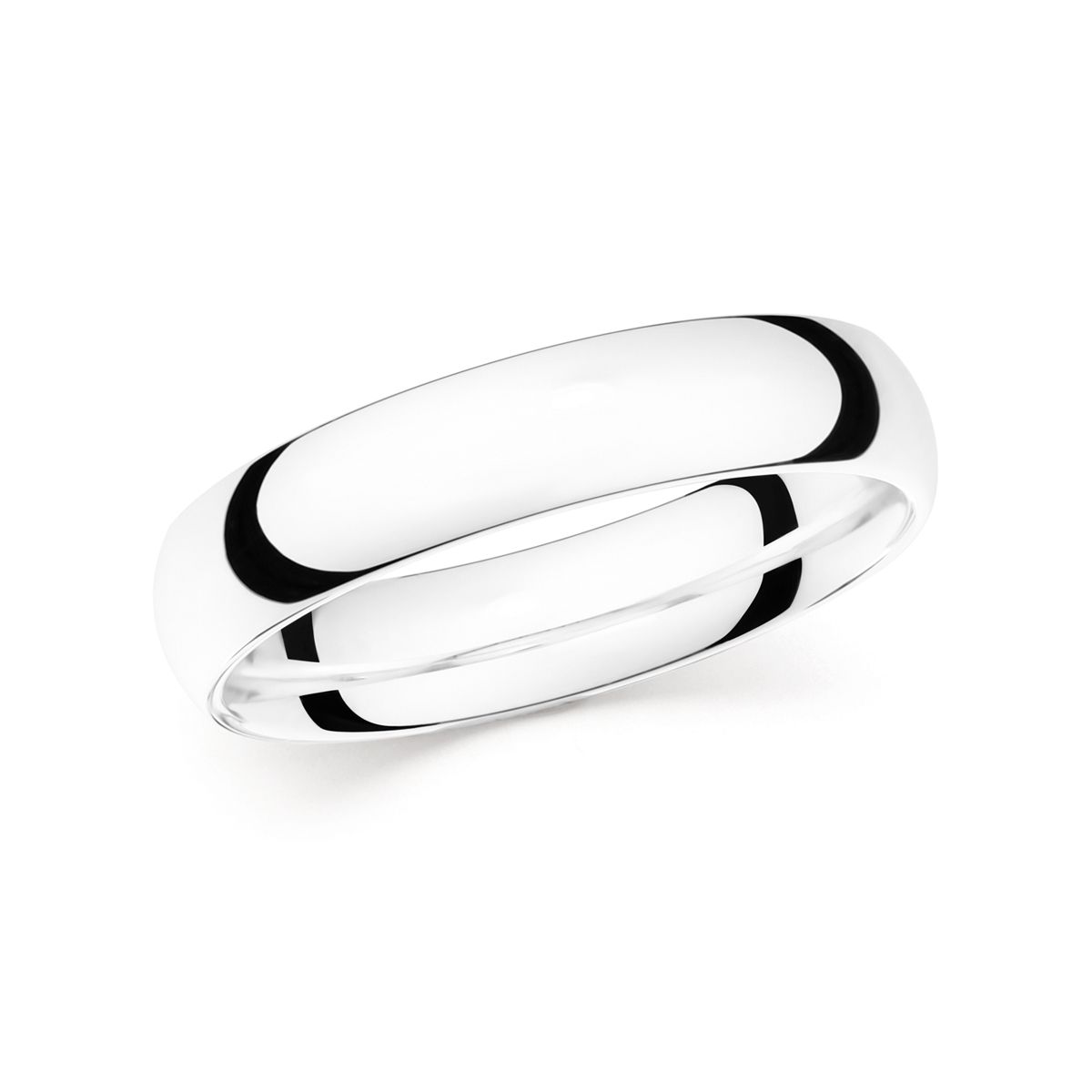 Wedding Ring V625 14K White Gold 4.5 mm Width & 1.8 mm Thick