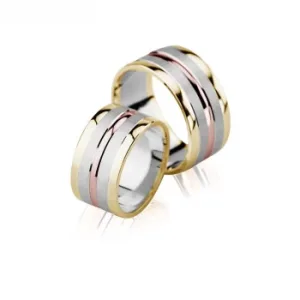 Wedding Bands Gold Bright Life YPJ-V92