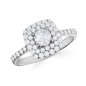 Wedding Ring Artemia 18K White Gold with Diamonds (1.010 ct)