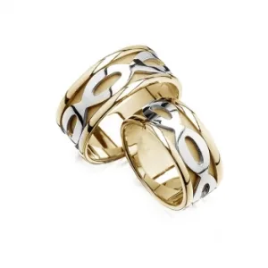 Wedding Bands Gold 14k Charming Flirt YPJ V241