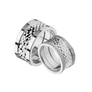 Wedding Bands Gold Alluring Ribbon YPJV-300