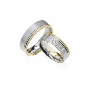Wedding Bands Gold Imagine Love ElyV-320