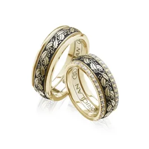 Wedding Bands Gold Antistress YpjV703-4