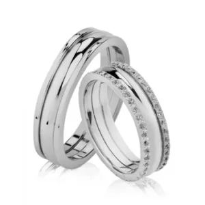 Wedding Bands Gold Star V712